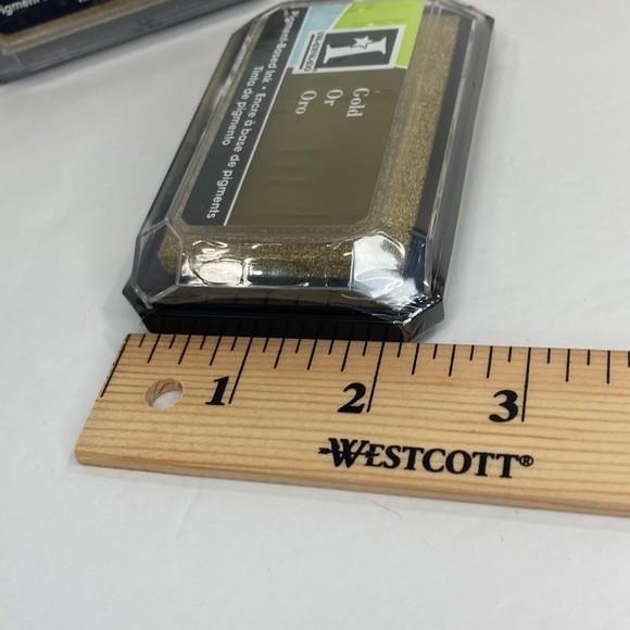 Inkadinkado Pigment Based Ink Stamp Pad Gold Set of 3 Crafts - Picture 9 of 13